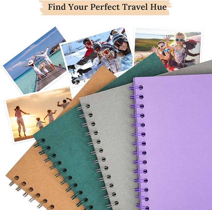 Scrapbook 8x8 Inch DIY Scrapbook Album Hardcover Kraft Paper 40 pages/20 sheets - Image 7