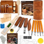 Wood Carving Kit, Wood Whittling Knife Kit by KKERNOWO