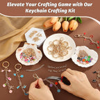 selizo 263Pcs Charms Lip Gloss Keychain Making Kit, DIY Craft Supplies - Image 7