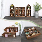 Ikee Design 3 Pcs Set Wooden Shadow Cubby Box Display Shelf Organizer Storage - Image 6