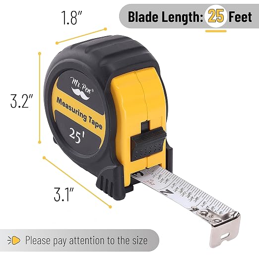 Mr. Pen- Retractable Tape Measure 25 ft, Easy Read | Steel Retractable - Image 8