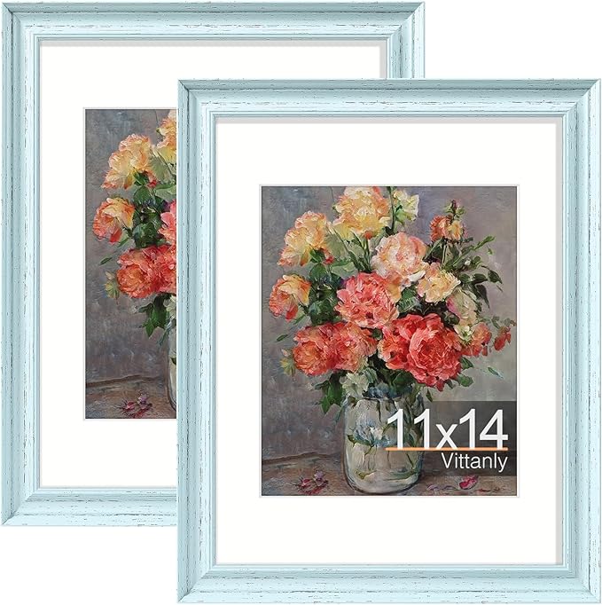 Vittanly 11x14 Picture Frames Set of 2, Ornate Vintage Photo Frame by Vittanly