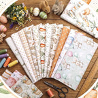 HunnmingRe 20 Pcs 10''x10'' Easter Quilting Fabric Square Bundle Watercolor - Image 3