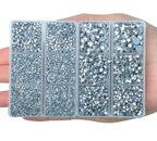 10000Pcs 2-Boxes Mixed Size Hot Fix Round Crystals Gems Glass Stones Hotfix - Image 4