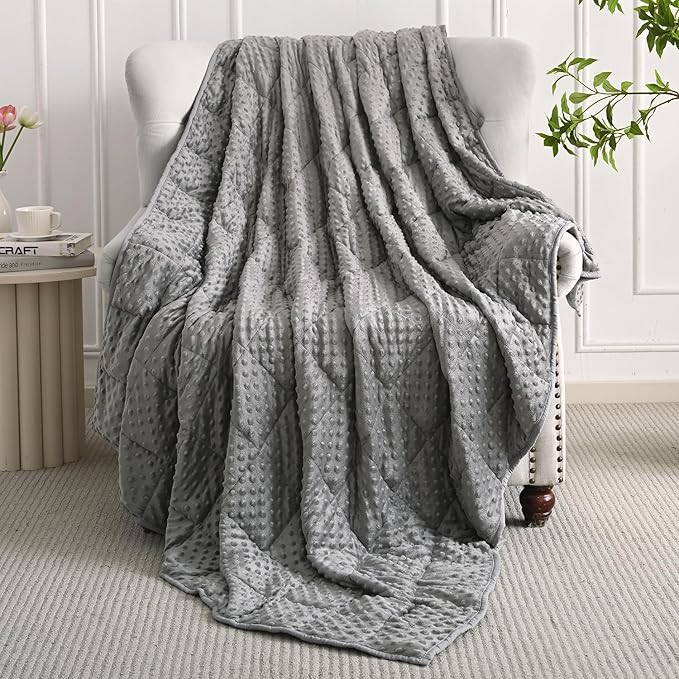 Mr. Sandman Weighted Blanket for Adults Queen Size 15 lbs, Soft Cooling Heavy - Image 8
