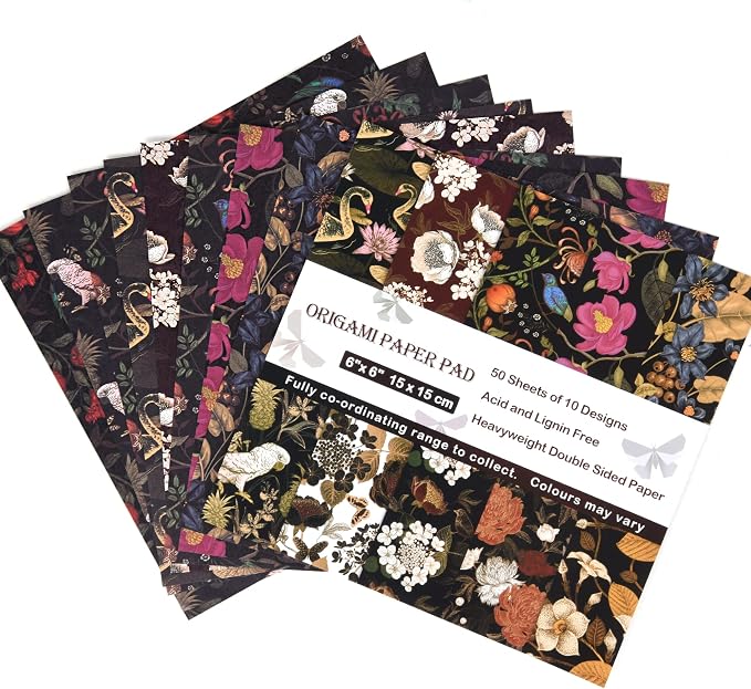Origami Paper Kit 50 Sheets 6 Inch Square Double Sided Color 10 Vivid Colors - Image 5