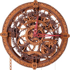 WOODEN.CITY Steampunk 3D Puzzle Clock – DIY Mechanical Wall Clock Kit - Image 2