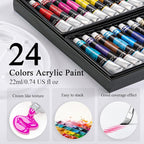 Inburit Acrylic Paint Set for Kids & Adults, Art Supplies Kit - Image 3