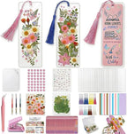 Pressed Flower Bookmark Kit, Make Your Own Clear Dried Flower Bookmarks DIY by Qrhky