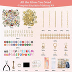 Lemosyu 563Pcs Lip Gloss Keychain Making Kit, DIY Craft Bag Charm Kit - Image 2