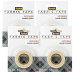 Scotch Removable Fabric Tape, 3/4 in x 180 in, 4 Rolls – Double-Sided Hemming by Unknown