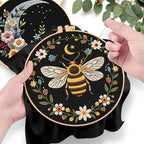 ERKOON Embroidery Kit for Beginners Adult, 2 Set Flower Cross Stitch Set - Image 5
