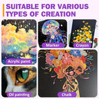 12 Pack Black Canvas for Painting 11x14 Inch, Canvas Boards for Painting - Image 4