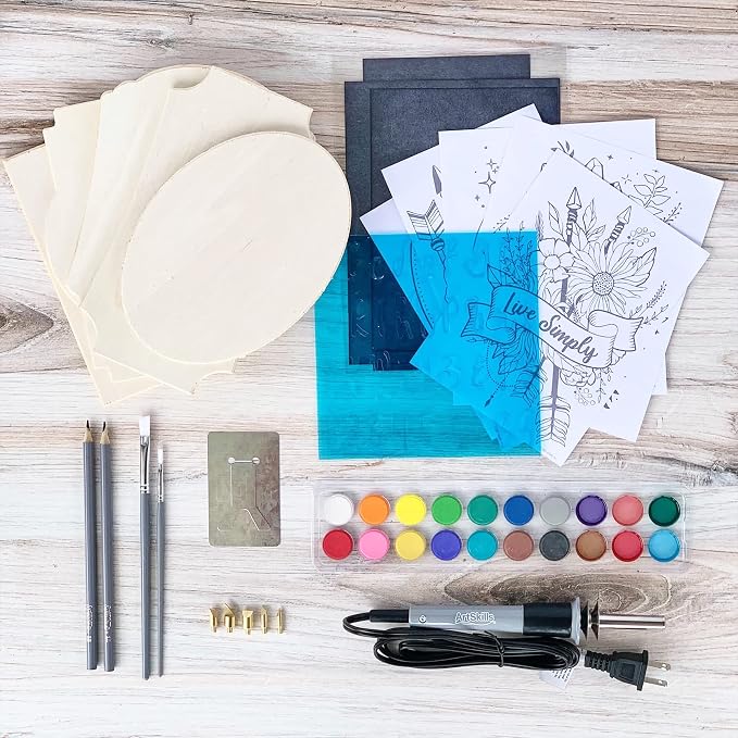 ArtSkills Wood Burning Kit for Beginners, Deluxe Pyrography Wood Engraving Art - Image 4