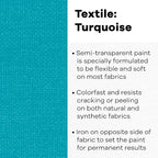 Textile Color Paint Turquoise - Image 2
