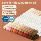 ARTISTRO 24 Skin Tones Dual-Tip Acrylic Paint Markers – Paint Pens Set - Image 8