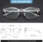 Blue Light Blocking Glasses Vintage Half Frame UV Clear Lens Anti Eyestrain - Image 2