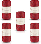 5 Skeins of Sensy Premium 2mm 251 Yards Sparkle Polyester Rope 90% by SSENSY