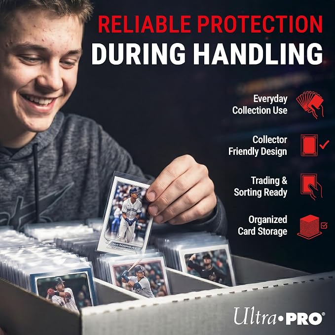Ultra Pro - Premium Clear 100ct. Card Sleeves to Protect Sports Cards, Baseball - Image 4