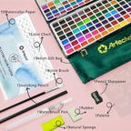 Artecho Watercolor Paint Set 128 Colors, Water Colors Paint Adult Set - Image 3