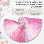 Tinyspool & Co.'s Twirlie Roll 40 Precut Quilting Fabric Strips - Image 4