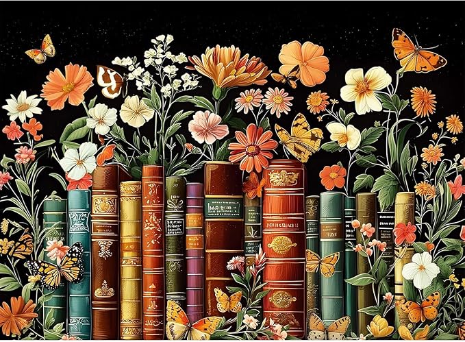 EIBEILI Diamond Art Kits for Adults-Book Flower Diamond Painting Wall Art | by EIBEILIDiamondPainting