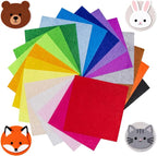 6" x 6" Felt Fabric Sheets for Crafts, 1mm Thick, Squares Non-Woven Felt Fabric by Unknown