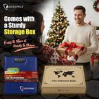 ROLOWAY Coin Collection Book 6400℉ Heat Insulated, 346 Pockets Fireproof Coin - Image 5