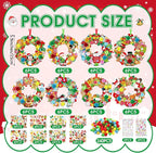 Hollowfly 48 Sets Christmas Wreath Craft Kits - Image 3
