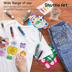 66 Colors Fabric Paint, Shuttle Art 3D Fabric Paint - Image 4