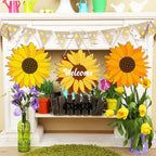 Large Size 12" Wooden Spring Ornaments to Paint, Flower Wooden DIY Blank - Image 4