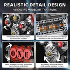 WINGIFT V8 Engine Building Set, V8 Engine Model kit that Run, Build Your Own - Image 5