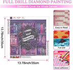 Magic Book Diamond Art Kits for Adults Beginner, DIY Girl Read Books Diamond - Image 3
