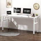Need Large Folding Computer Desk, 60 Inch Writing Table, Metal Frame, Sturdy - Image 2