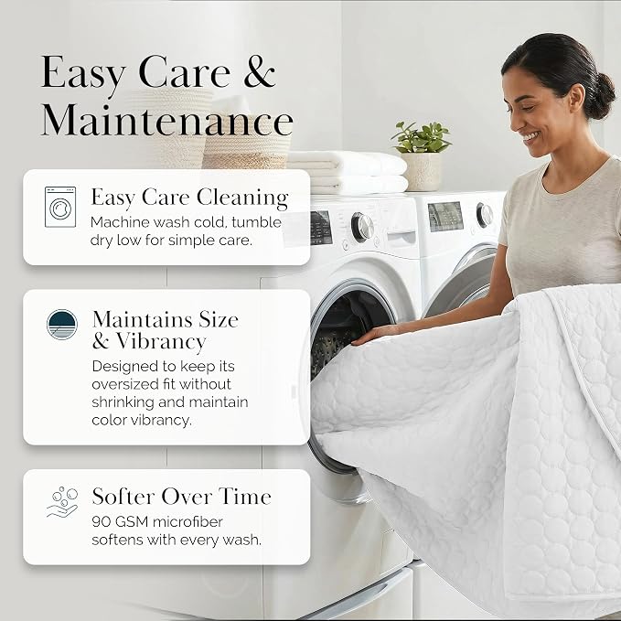 Southshore Fine Living, Inc. King Size White Quilt Bedding Set - Image 7