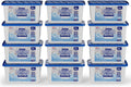 W&E Choice Moisture Absorbers, Portable Humidity Absorber Boxes for Your Bathroom, Closet & Car, Dehumidifier with Fragrance Free, 12 Pack