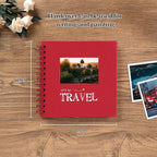 potricher 7 x 7 Inch DIY Scrapbook Album 40 Pages Hardcover Kraft Paper Scrap - Image 2