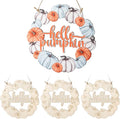 Unfinished Fall Wreaths Wood Crafts to Paint Set of 3, Unfinished Wood Cutouts by Sereliy