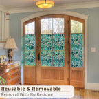 funlife Original Hand-Drawn Faux Stained Glass Window Film, Double-Sided Static - Image 6