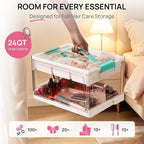 Vtopmart 24 QT Clear Plastic Craft Organizers and Storage Box - Image 4
