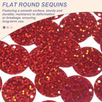 MECCANIXITY 700 Pcs Flat Round Sequins 15mm/0.6 Inch Loose Paillettes Craft - Image 3