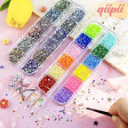 qiipii 24 Color 2mm Small Resin Rhinestones - Image 4