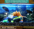 MAIBAOTA Natural Black Obsidian Crystal Quartz Rocks Chips Vase Filler Rocks - Image 4