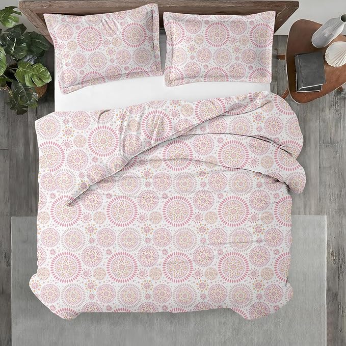 Kotton Culture 3 Pc California King Size Duvet Cover Set -100% Egyptian Cotton by KottonCulture