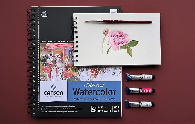 Canson Artist Series Montval Watercolor Paper, Wirebound Pad, 10x15 inches - Image 2