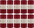10 Skeins of Sensy Premium 2mm 251 Yards Sparkle Polyester Rope 90% by SSENSY