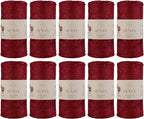 10 Skeins of Sensy Premium 2mm 251 Yards Sparkle Polyester Rope 90% by SSENSY