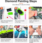 6 Pack Beach Diamond Art Kits for Adults, Summer Diamond Painting Kits for - Image 8