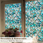 funlife Original Hand-Drawn Faux Stained Glass Window Film, Double-Sided Static - Image 5