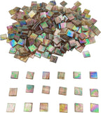 1.1 LB Ice Jade Mosaic Tiles, 0.59“ Square Glass Mosaic Pieces - Image 3